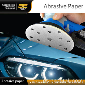 Papel abrasivo de óxido de aluminio de pizca automotriz.